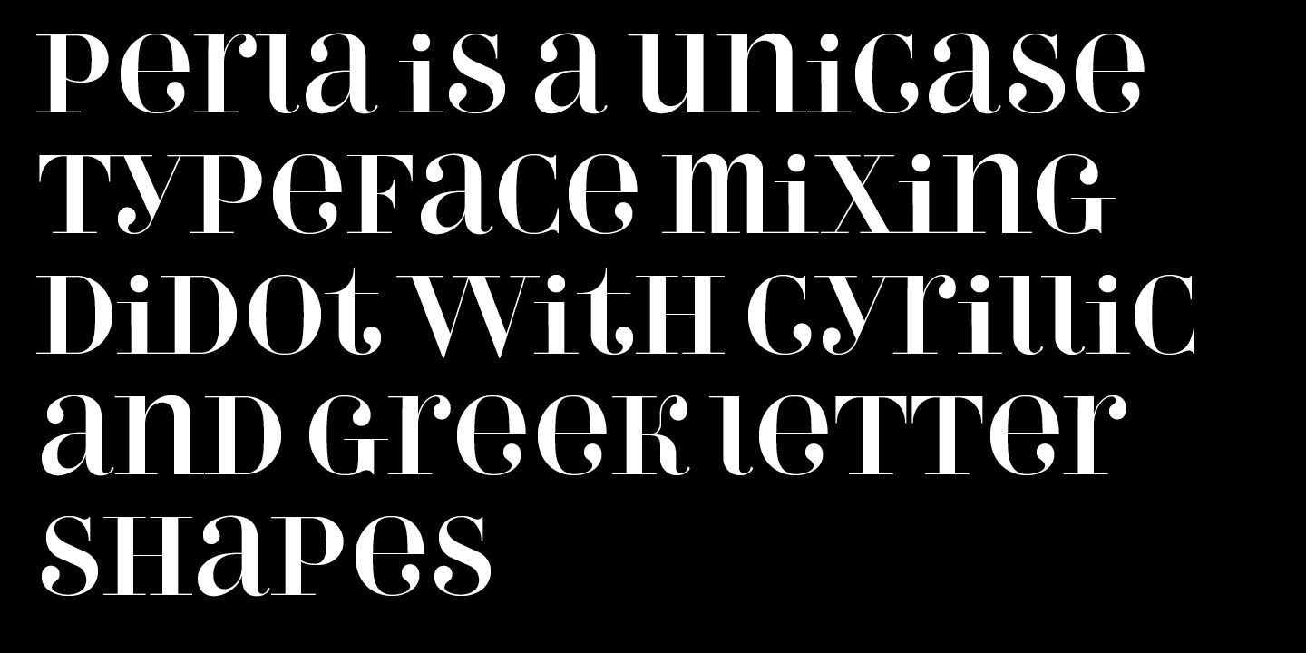 Example font Perla #2